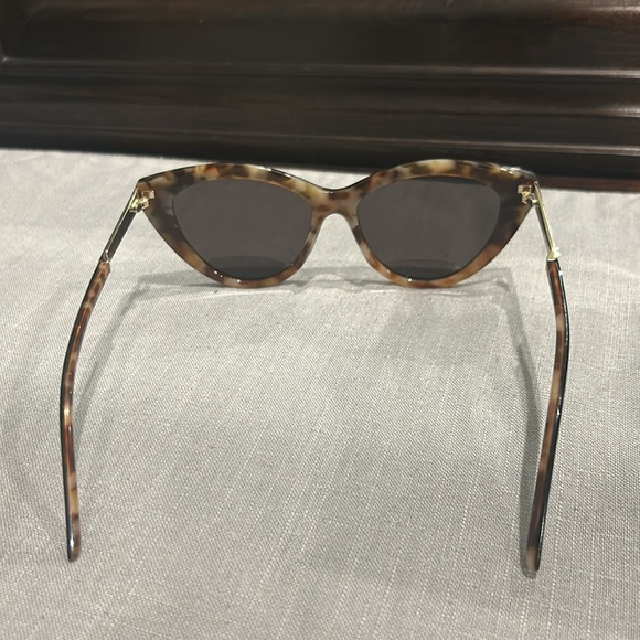 Saint Laurent 55mm Cat Eye Sunglasses Tortoise - Picture 7 of 8